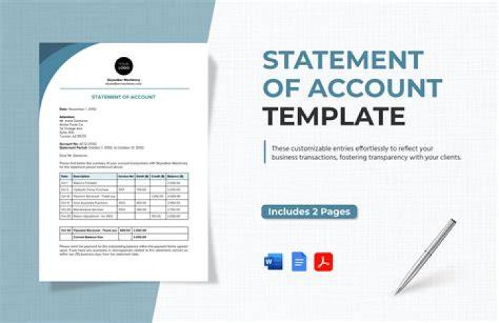 At statement of account?