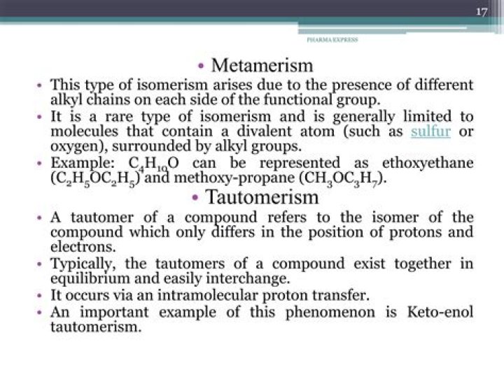 Can alcohol show metamerism?
