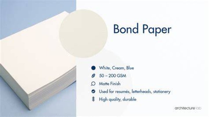 Does paper or bond paper?