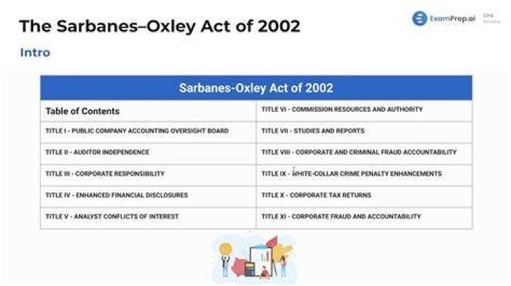 Does the sarbanes oxley act work?