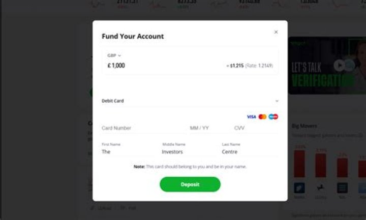 How do I deposit Bitcoins on eToro?