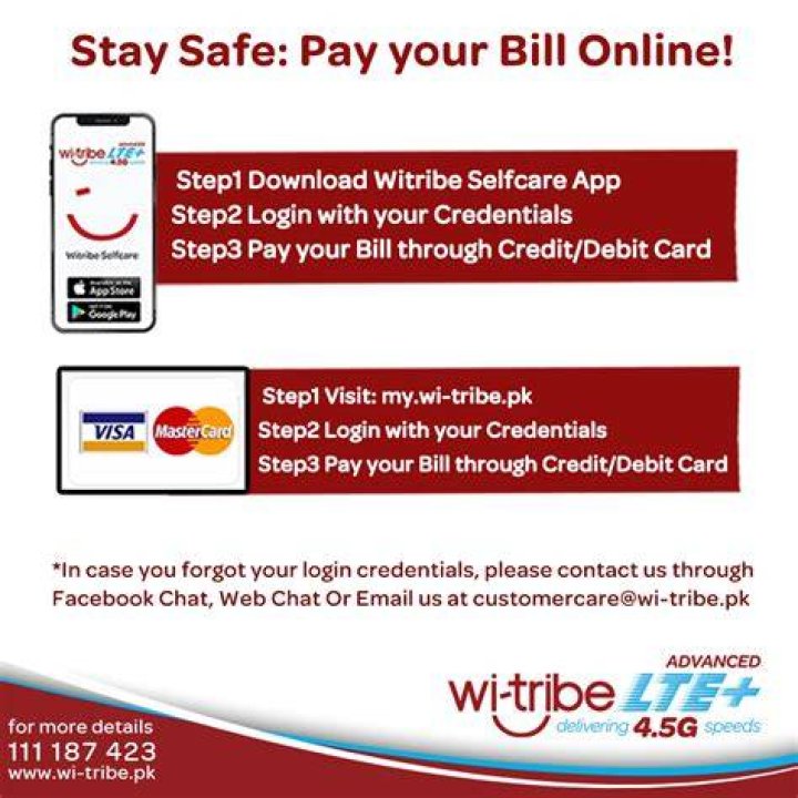 How do I pay my Witribe bill online?