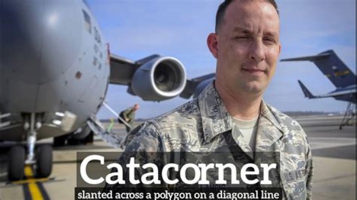 How do you say catacorner?