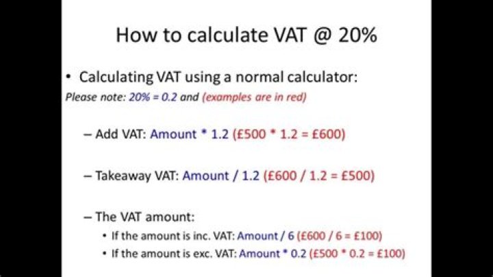 How to calculate my vat?