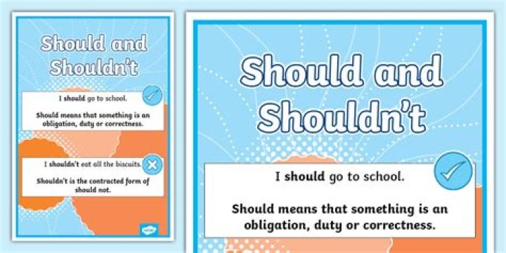 How to use should and shouldn't?