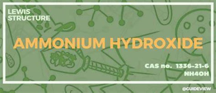 In the ammonium hydroxide?