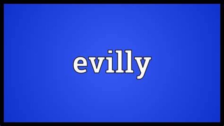 Is evilly a word?
