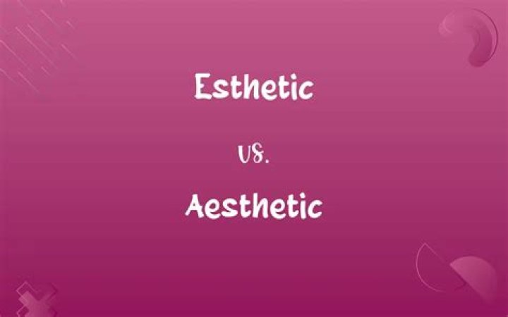 Is it aesthetic or esthetic?