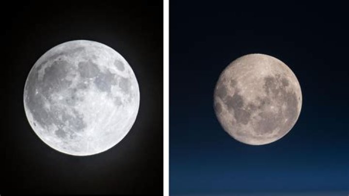 Is the moon gray or white?