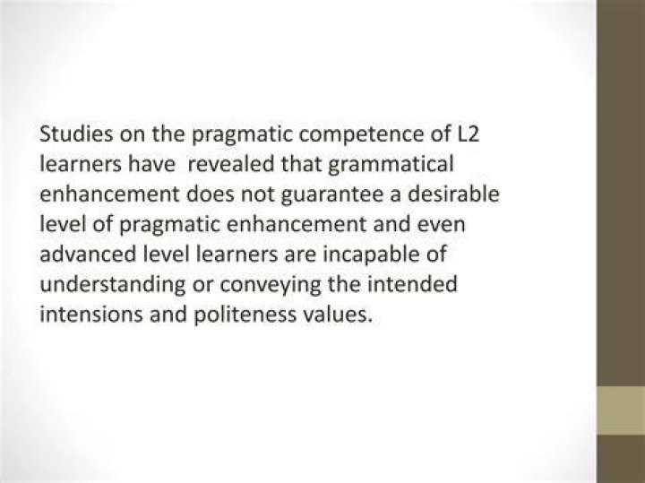 On a pragmatic level?