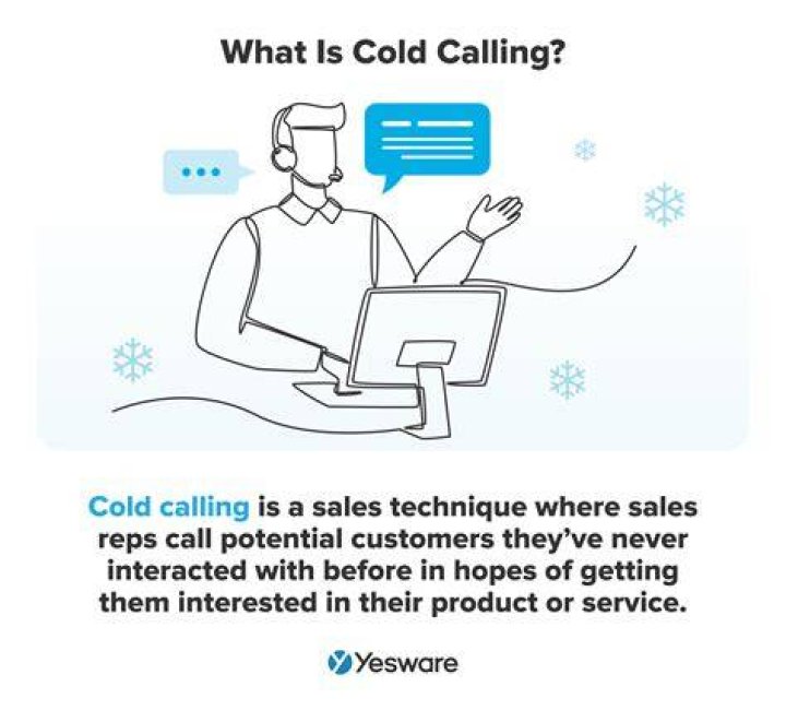 What does a cold call refer to?