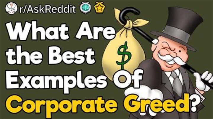 What greed does to a person?
