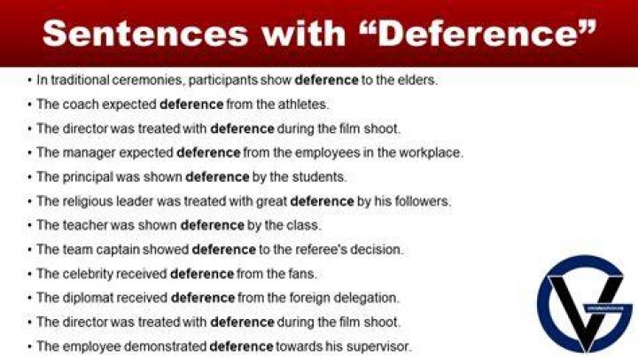 Where does deferential come from?