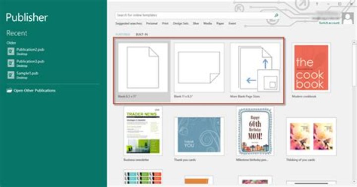Where is publication types in publisher?