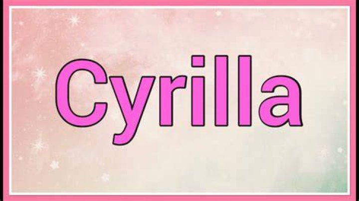 Where is the name cyrilla from?