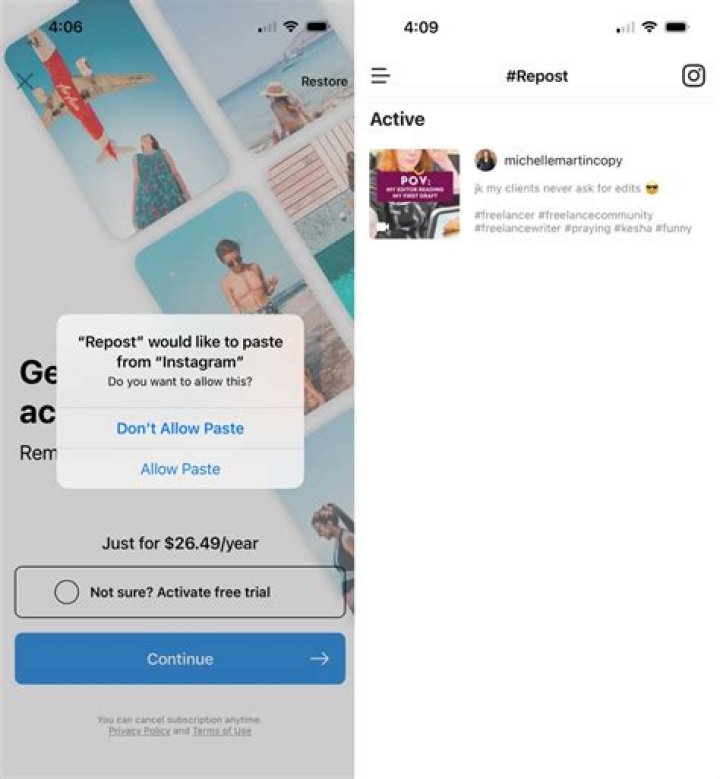 Which repost app is free?