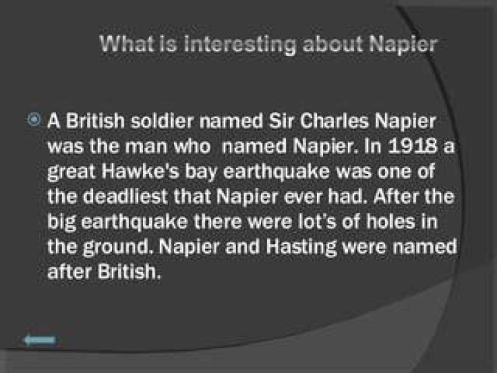 Who was napier named after?