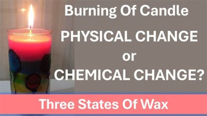 Would lighting a candle be a chemical change?